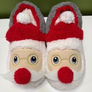 Red, White and Grey Santa Slipper